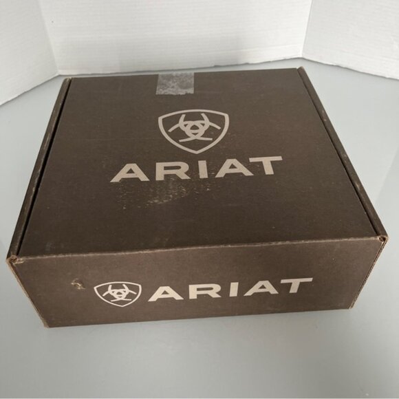 Ariat Brown Western Ankle Booties with Pointed Toe - Picture 2 of 14